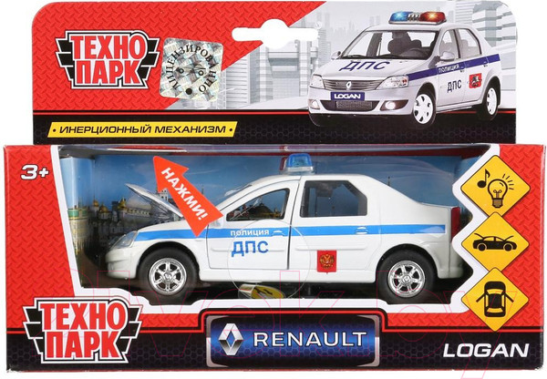 Изображение товара Автомобиль игрушечный Технопарк Renault Logan / SB-13-21-1