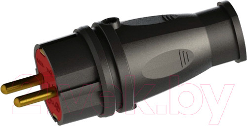 Изображение товара Вилка штепсельная Элект В 16-001 / 6533 (черный)