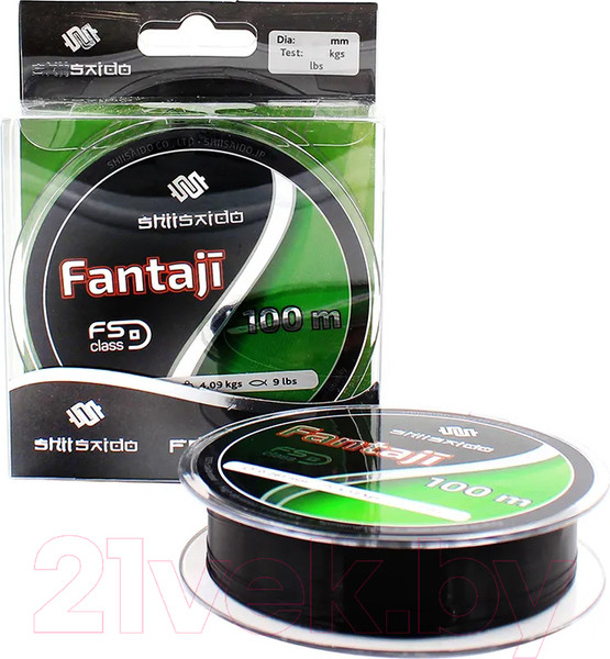Изображение товара Леска монофильная Shii Saido Fantaji 0.467мм (100м, угольно-черный)