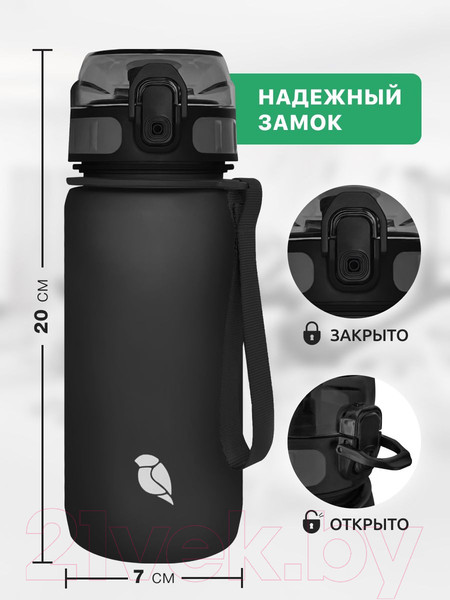 Изображение товара Бутылка для воды Sand Lark ODF2243-60/2022S (черный)