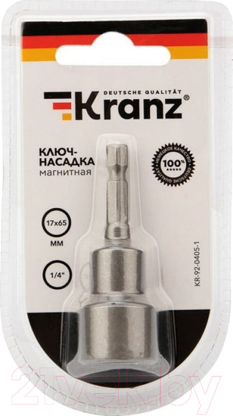Изображение товара Головка слесарная Kranz 1/4 17x65мм KR-92-0405-1