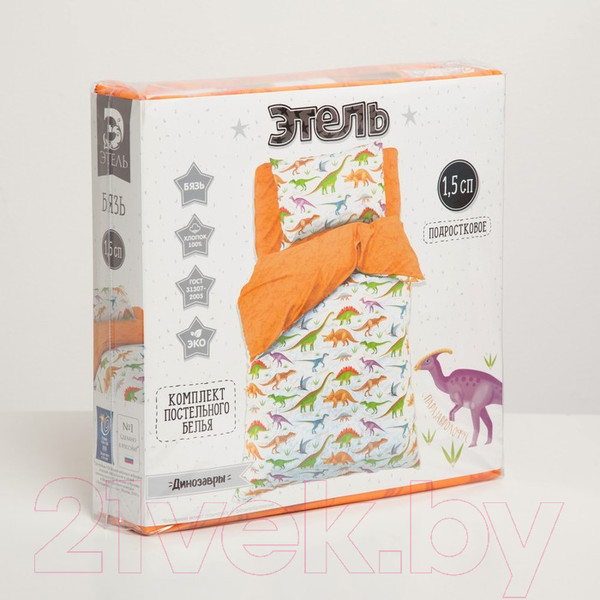 Изображение товара Комплект постельного белья Этель Динозавры / 2378750