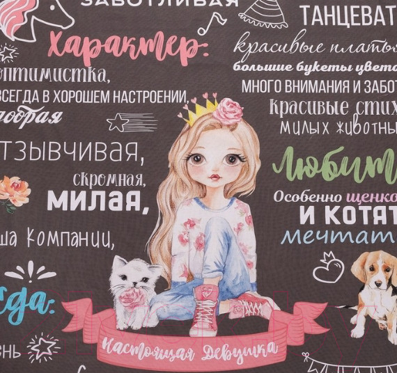 Изображение товара Комплект постельного белья Этель Настоящая Девушка / 4542240