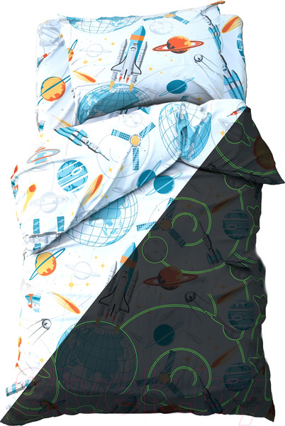 Изображение товара Комплект постельного белья Этель Ракеты / 5017254