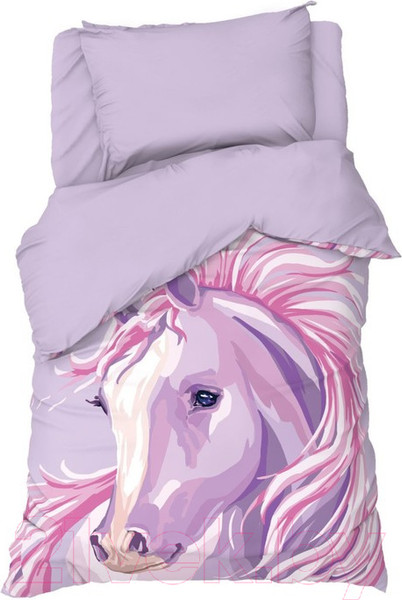 Изображение товара Комплект постельного белья Этель Pink horse / 7582932