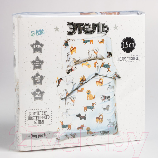 Изображение товара Комплект постельного белья Этель Dog Party / 7115437
