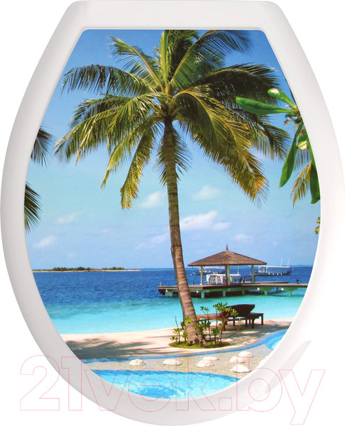 Изображение товара Сиденье для унитаза Мультидом Пляж / СП72-104