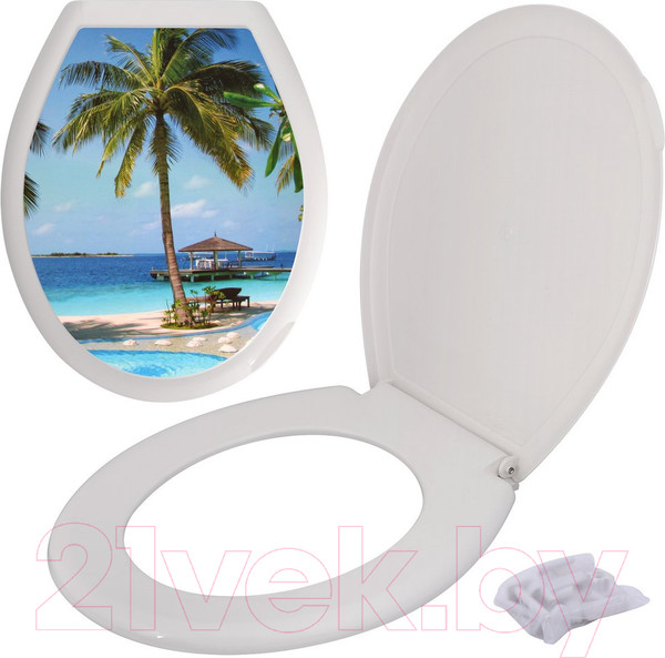 Изображение товара Сиденье для унитаза Мультидом Пляж / СП72-104