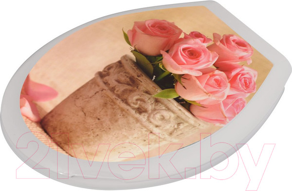 Изображение товара Сиденье для унитаза Мультидом Цветы / СП72-105