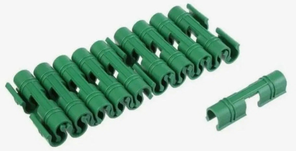 Изображение товара Набор зажимов для парника Ланасад 007053 (18шт, зеленый)