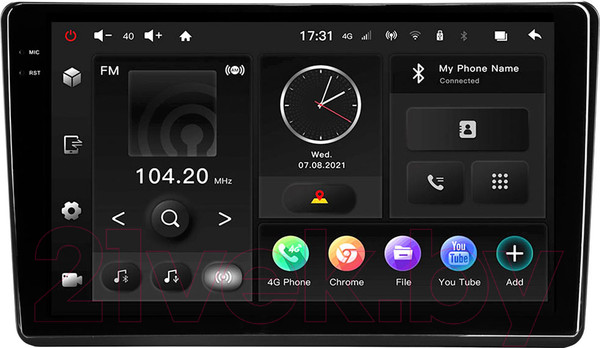 Изображение товара Бездисковая автомагнитола Incar TMX2-1407-3