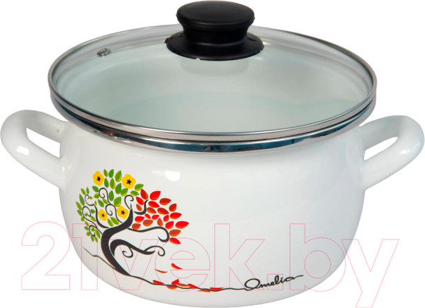 Изображение товара Кастрюля Сантэкс Омелия 1-2430112 (белый)