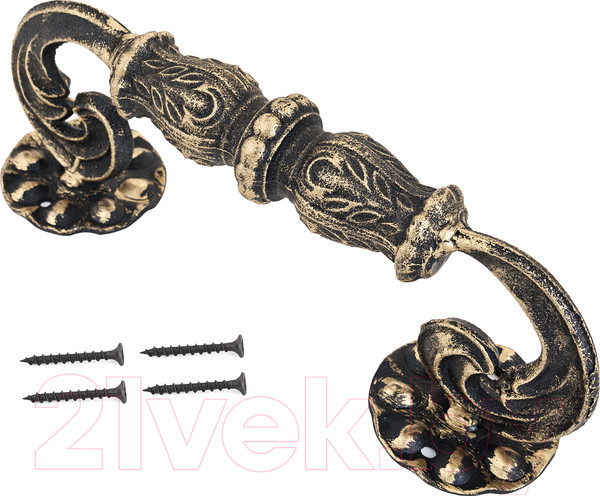 Изображение товара Ручка дверная No Brand Ажур 180мм (золото)