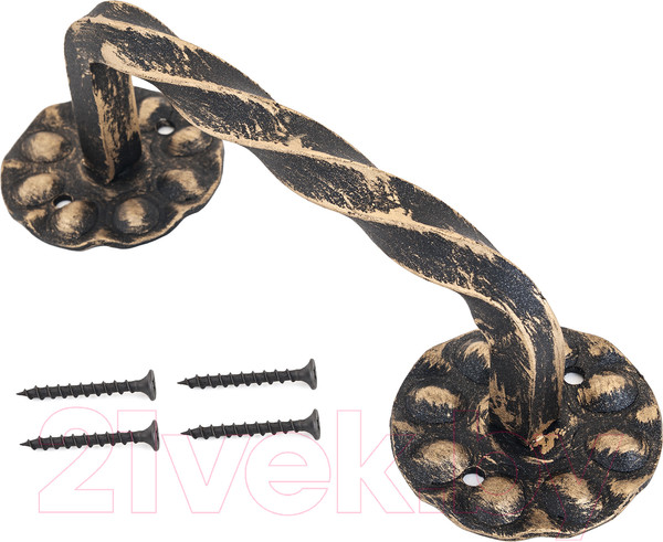 Изображение товара Ручка дверная No Brand Витая 150мм (золото)