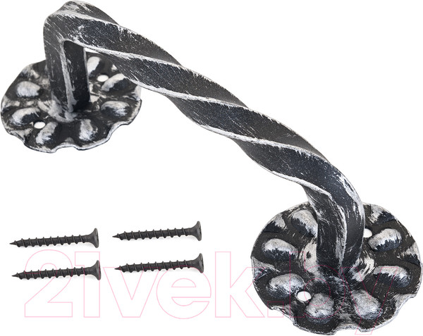 Изображение товара Ручка дверная No Brand Витая 150мм (серебро)