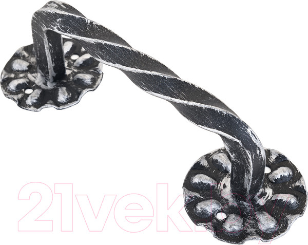 Изображение товара Ручка дверная No Brand Витая 150мм (серебро)