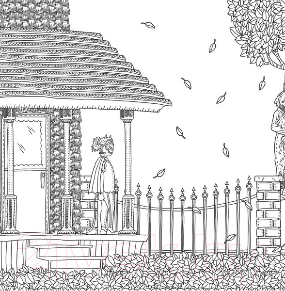 Изображение товара Раскраска-антистресс Эксмо Страшно, но красиво (Роберт А.)