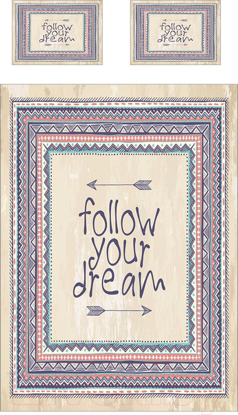 Изображение товара Набор текстиля для спальни Ambesonne Следуй за мечтой 160x220 / bcsl_26715