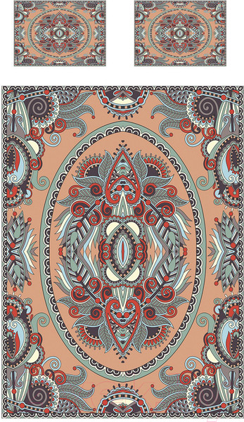 Изображение товара Набор текстиля для спальни Ambesonne Узорчатый орнамент 160x220 / bcsl_28179