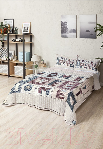 Изображение товара Набор текстиля для спальни Ambesonne Дом, милый дом 220x235 / bcsl_54682