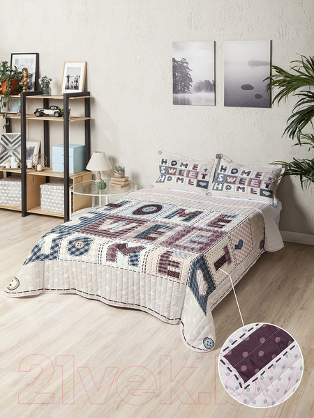 Изображение товара Набор текстиля для спальни Ambesonne Дом, милый дом 220x235 / bcsl_54682