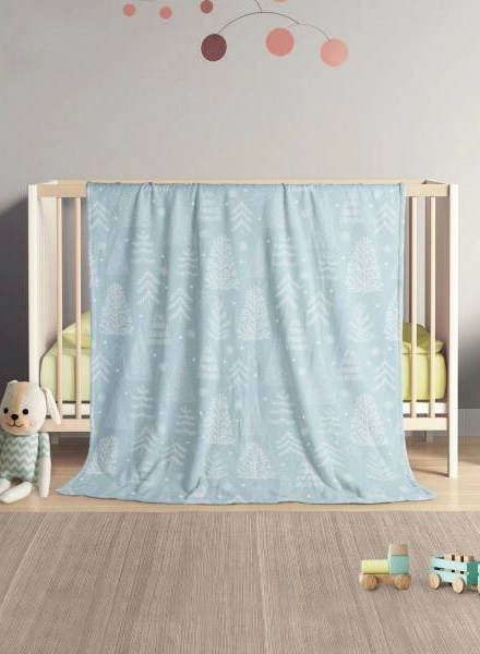 Изображение товара Плед JoyArty Зимние ели / blan_182114 (130x180)