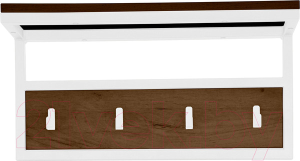 Изображение товара Вешалка для одежды Millwood Сканди 3 60x30x15 (дуб табачный Craft/металл белый)