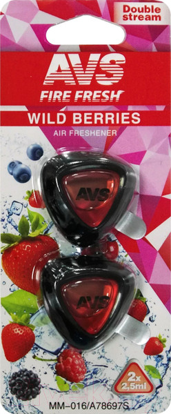 Изображение товара Ароматизатор автомобильный AVS MM-016 Double Stream / A78697S (дикие ягоды)