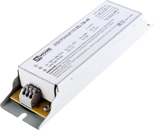 Изображение товара Дроссель для ламп (ЭПРА) INhome ETL-136-А2 / 4690612034607