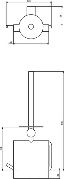 Изображение товара Держатель для туалетной бумаги Haiba HB8411