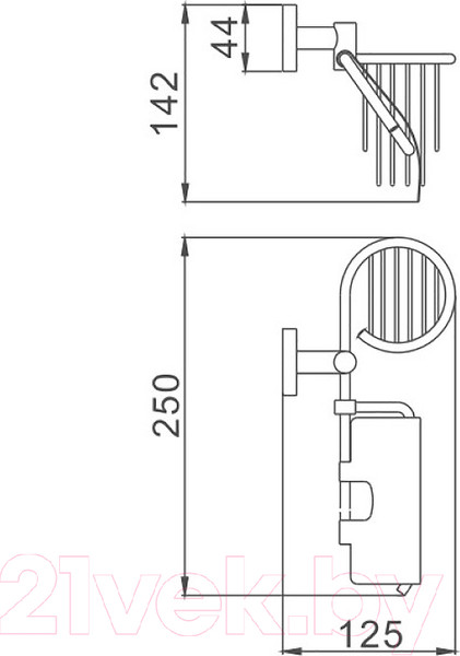 Изображение товара Держатель для туалетной бумаги Haiba HB8603-1