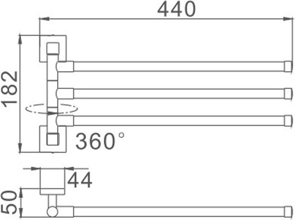 Изображение товара Держатель для полотенца Haiba HB8613