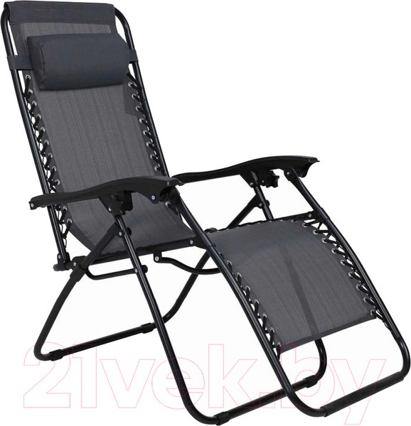 Изображение товара Складной шезлонг AksHome Relax (серый)