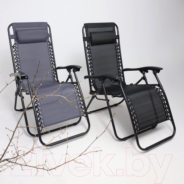 Изображение товара Складной шезлонг AksHome Relax (черный)