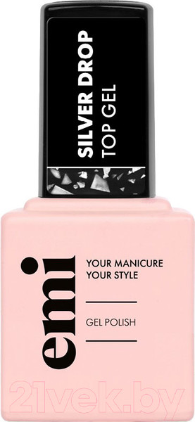 Изображение товара Топ для гель-лака E.Mi E.MiLac Silver drop Top Gel (9мл)