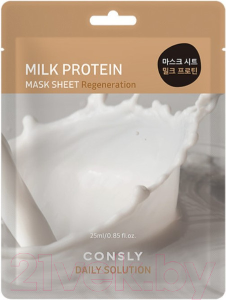 Изображение товара Маска для лица тканевая Consly Daily Solution Milk Protein Mask Sheet (25мл)