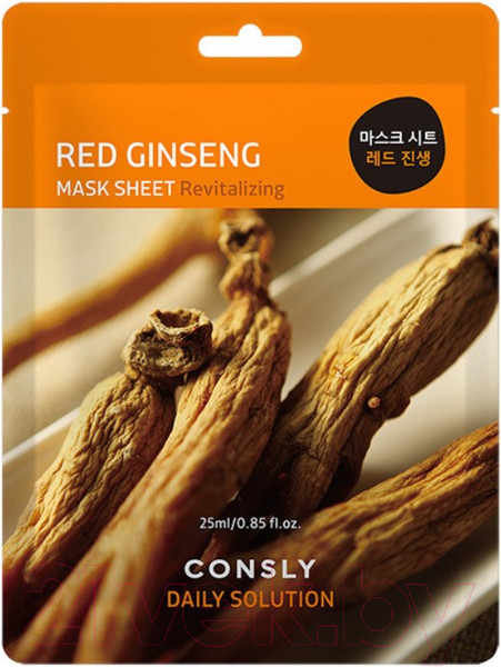 Изображение товара Маска для лица тканевая Consly Daily Solution Red Ginseng Mask Sheet (25мл)