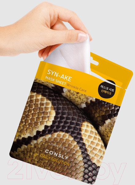 Изображение товара Маска для лица тканевая Consly Daily Solution Syn-Ake Mask Sheet (25мл)