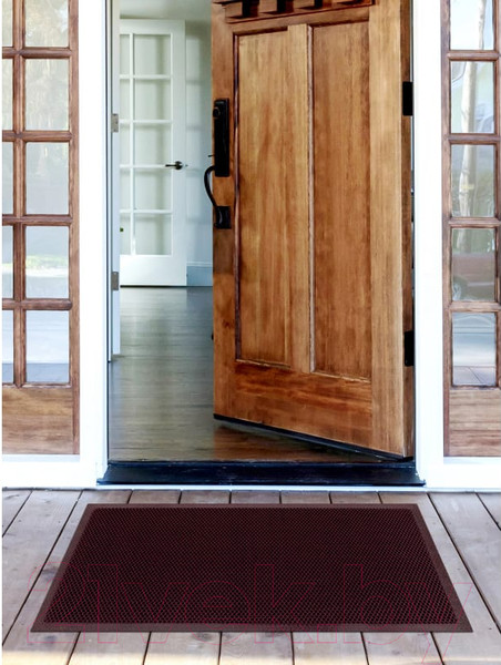 Изображение товара Коврик грязезащитный ComeForte Mesh Mat 60x90 (красный/черный)