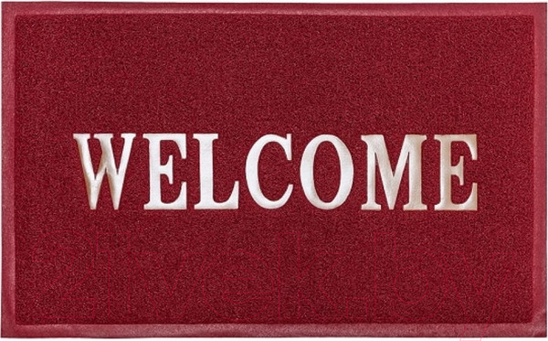 Изображение товара Коврик грязезащитный ComeForte Welcome 60x90 (бордовый)