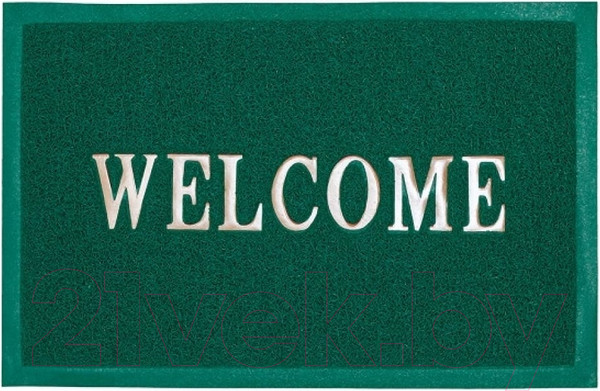 Изображение товара Коврик грязезащитный ComeForte Welcome 60x90 (зеленый)