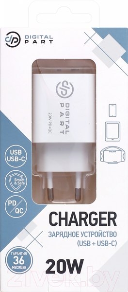 Изображение товара Адаптер питания сетевой Digitalpart FC-135 (белый)