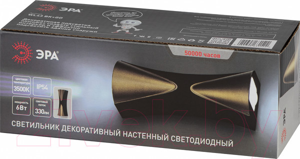 Изображение товара Светильник ЭРА WL43 BK+GD / Б0054422