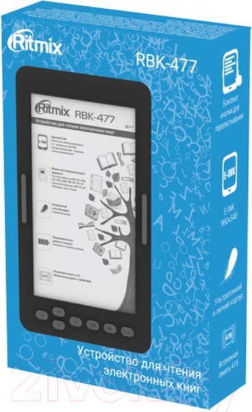 Изображение товара Электронная книга Ritmix RBK-477