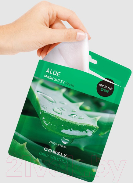 Изображение товара Маска для лица тканевая Consly Daily Solution Aloe Mask Sheet  (25мл)