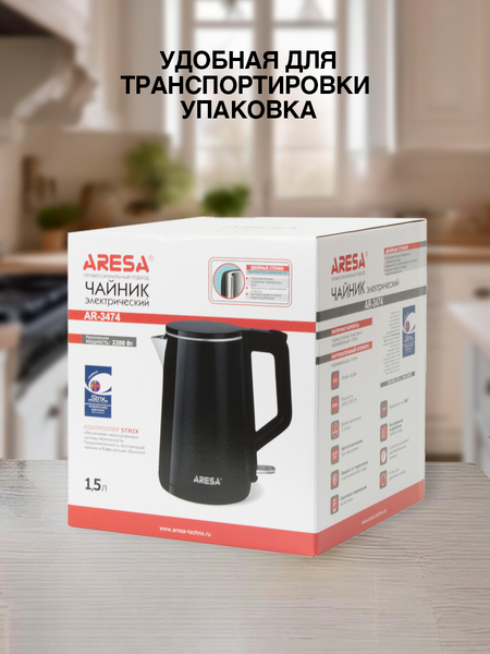 Изображение товара Электрочайник Aresa AR-3474
