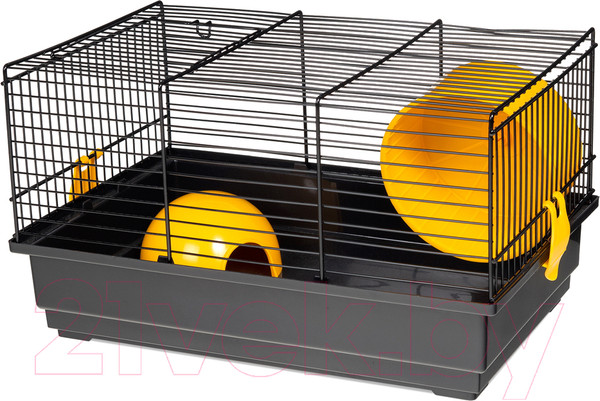 Изображение товара Клетка для грызунов Voltrega 001913N/black/yellow (черный/желтый)