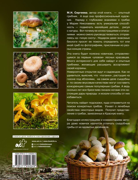 Изображение товара Книга АСТ Грибы. Большая энциклопедия (Сергеева М.Н.)