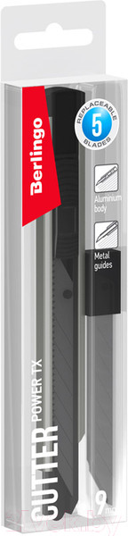 Изображение товара Нож канцелярский Berlingo Power TX со сменными лезвиями / BM4120_2