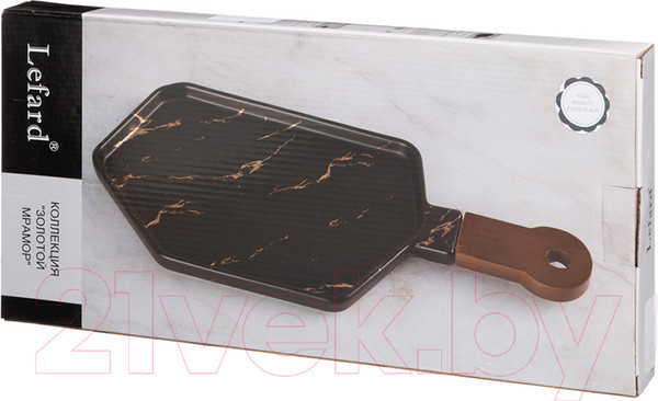 Изображение товара Менажница Lefard Золотой мрамор 412-199 (черный)